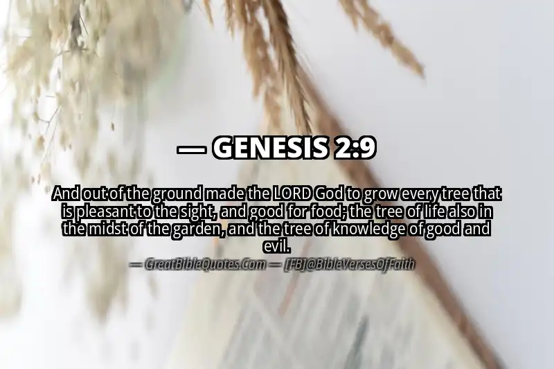 Bible verse: GENESIS 2:9 Image