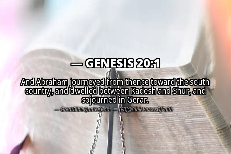 GENESIS 20:1 Verse Image