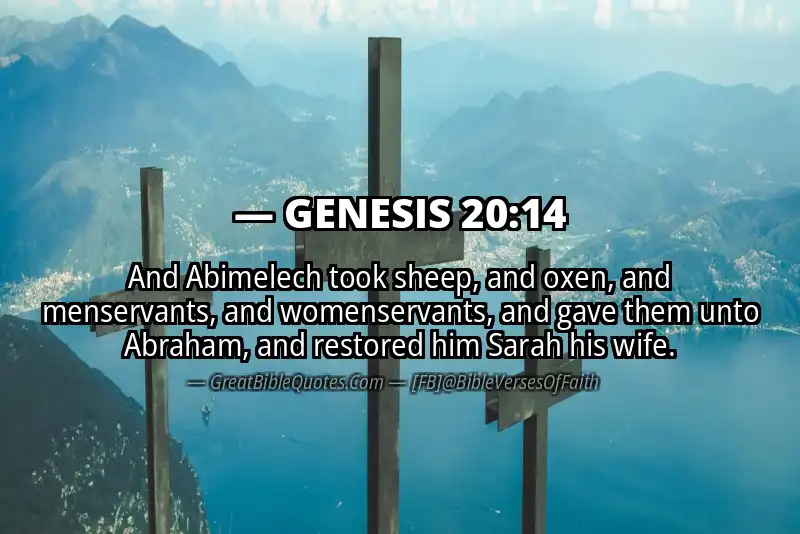 GENESIS 20:14 Verse Image