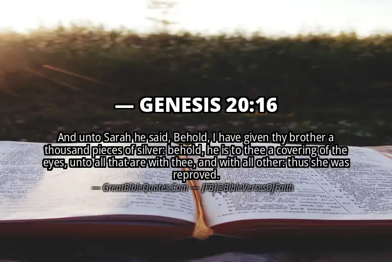 GENESIS 20:16 Verse