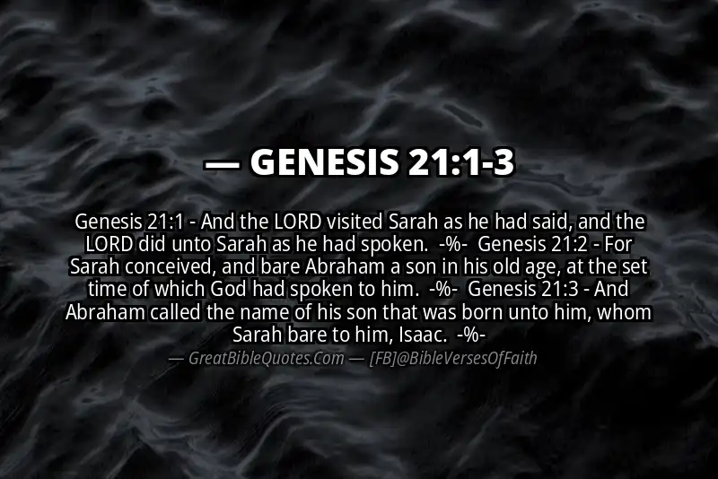 Image for GENESIS 21:1-3 Bible verse