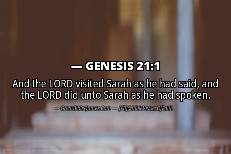 GENESIS 21:1 Verse