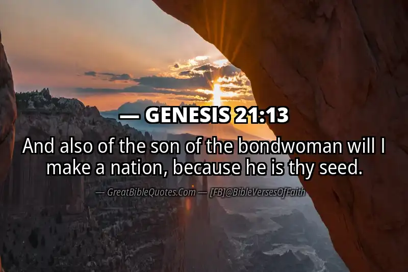 GENESIS 21:13 Verse Image