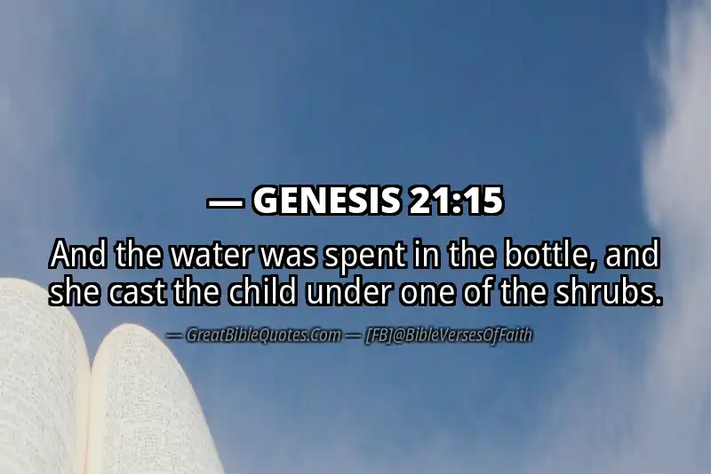 GENESIS 21:15 Verse Image