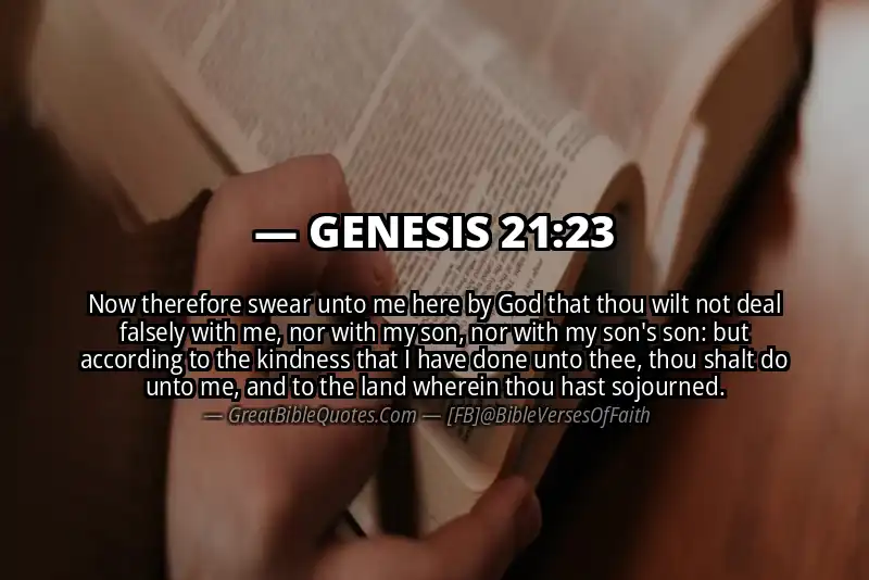 GENESIS 21:23 Verse