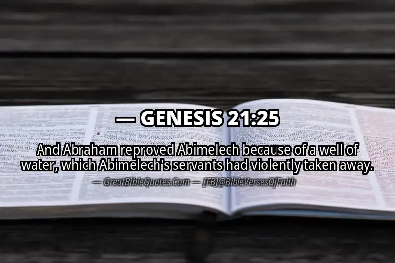 GENESIS 21:25 Verse
