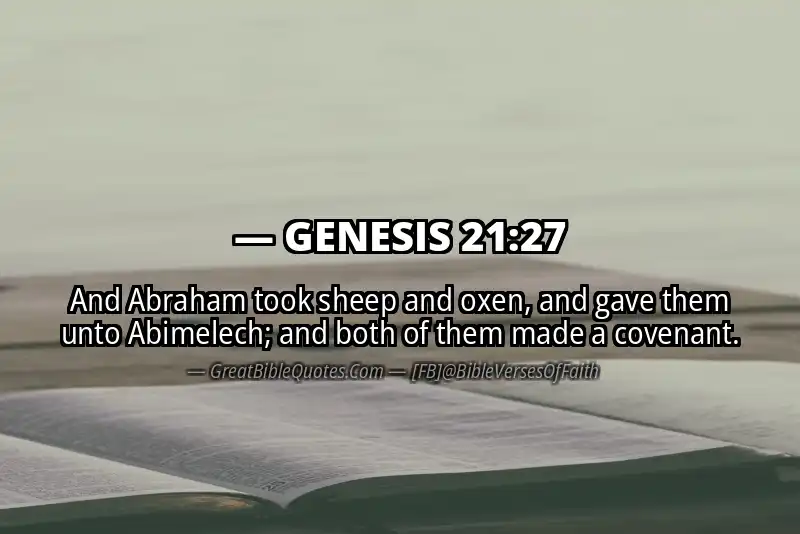 GENESIS 21:27 Verse