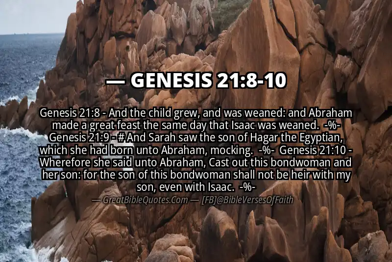 Image for GENESIS 21:8-10 Bible verse