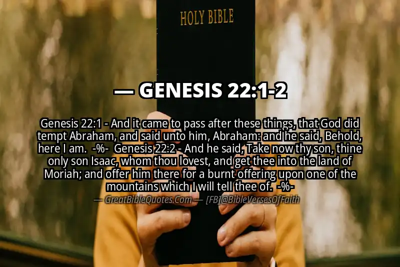Image for GENESIS 22:1-2 Bible verse