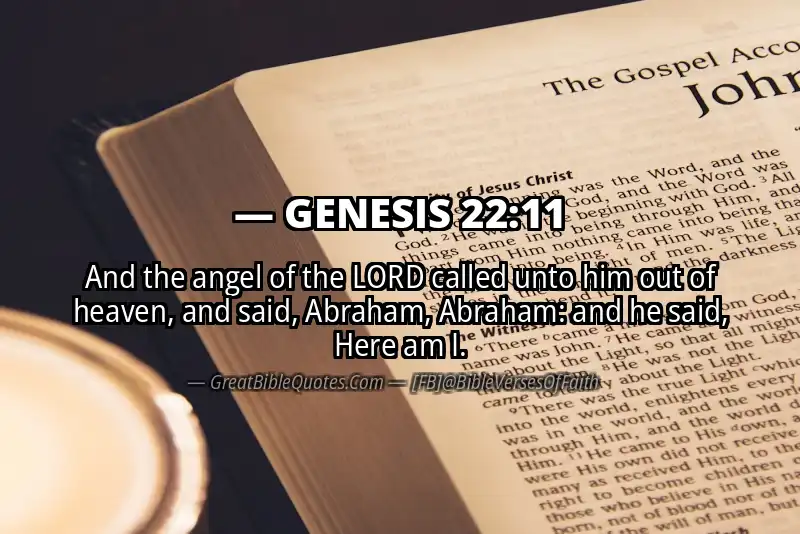 GENESIS 22:11 Verse Image