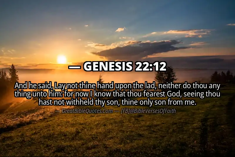 GENESIS 22:12 Verse Image