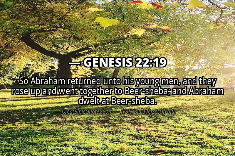 GENESIS 22:19 Verse Image