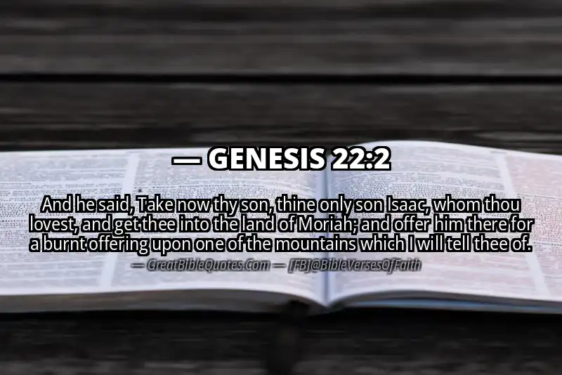 GENESIS 22:2 Verse Image