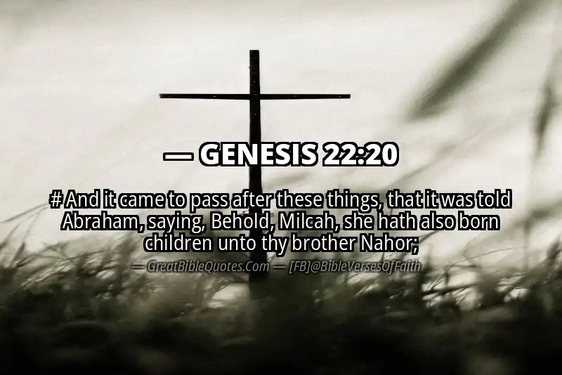 GENESIS 22:20 Verse Image
