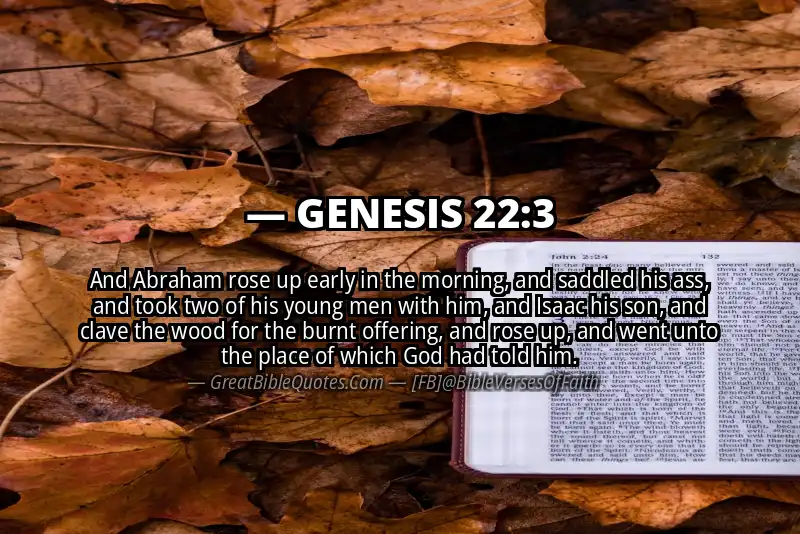 GENESIS 22:3 Verse