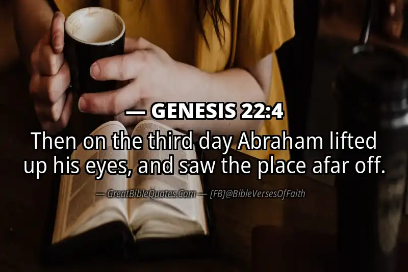 GENESIS 22:4 Verse Image