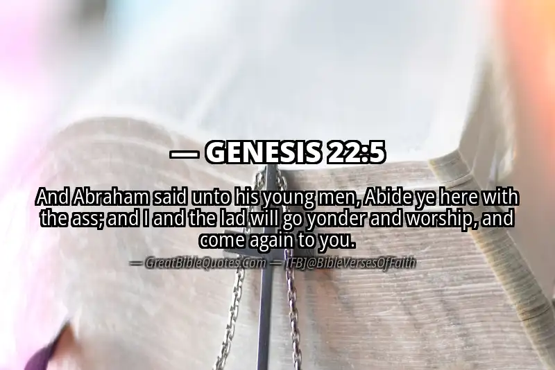 GENESIS 22:5 Verse Image