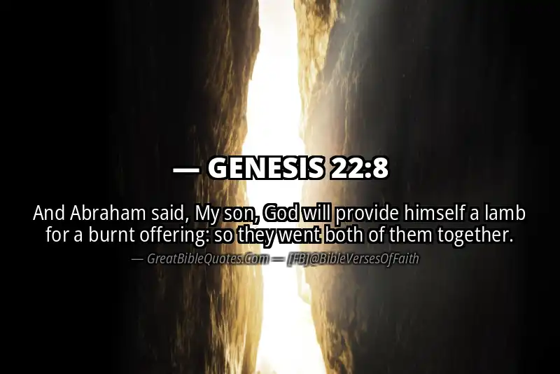 GENESIS 22:8 Verse Image