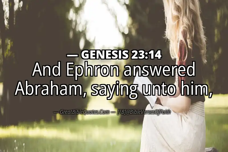 GENESIS 23:14 Verse