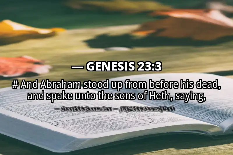 GENESIS 23:3 Verse