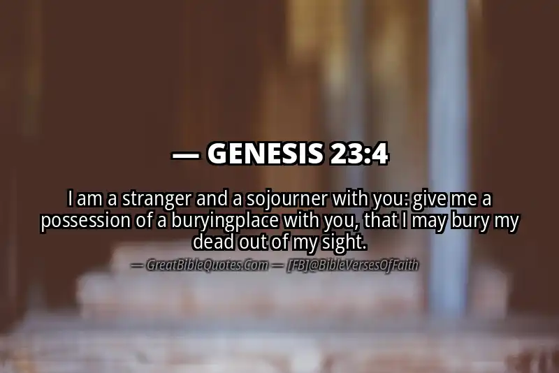 GENESIS 23:4 Verse Image