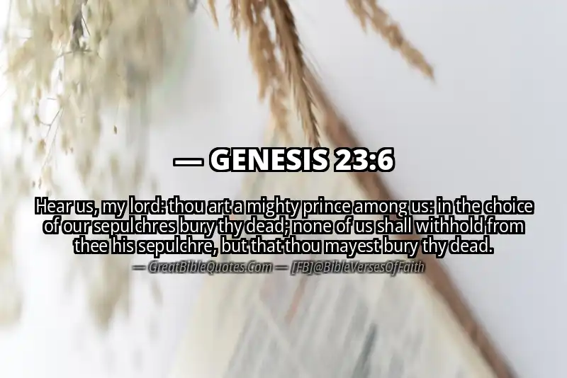 GENESIS 23:6 Verse