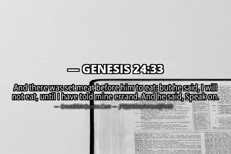 GENESIS 24:33 Verse