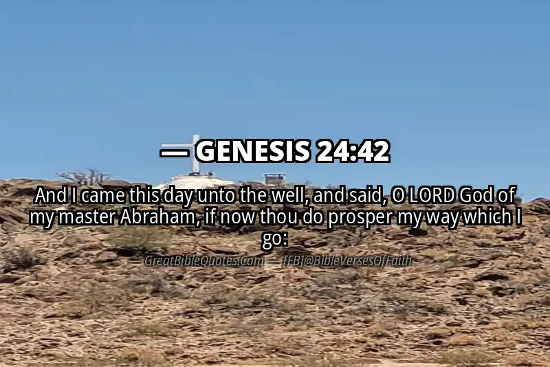 GENESIS 24:42 Verse