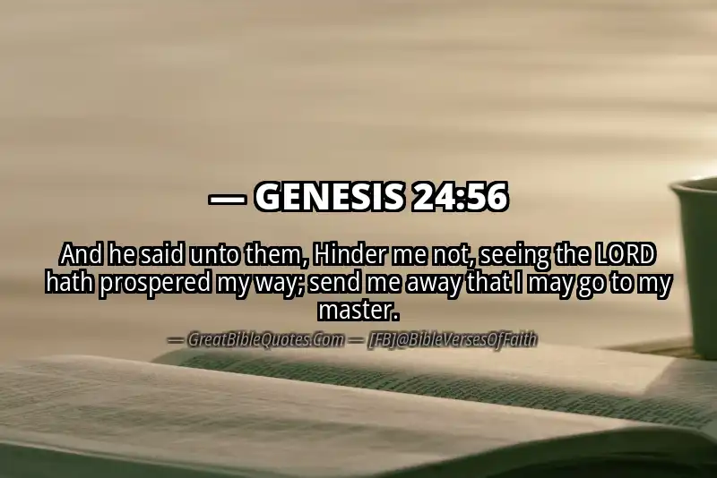 GENESIS 24:56 Verse