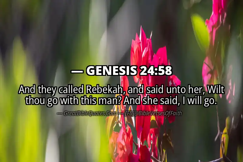 GENESIS 24:58 Verse