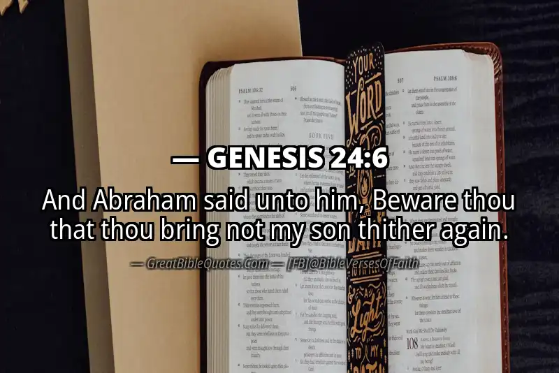 GENESIS 24:6 Verse
