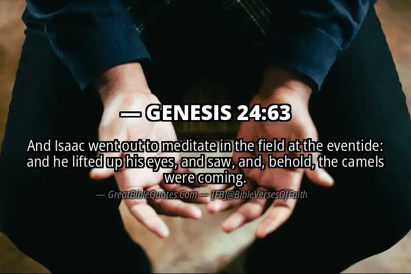 GENESIS 24:63 Verse Image