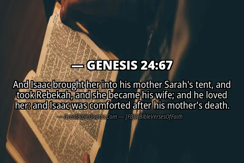 Image for GENESIS 24:67 Bible verse