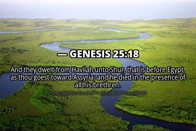 GENESIS 25:18 Verse