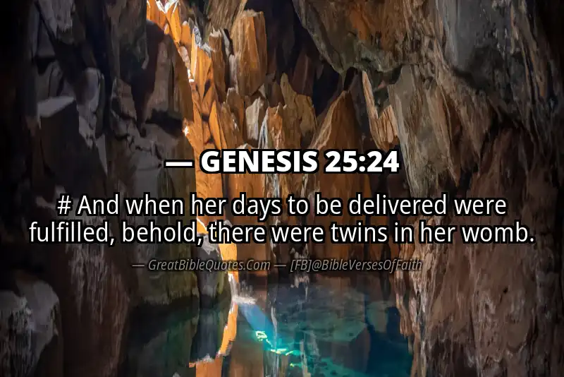 GENESIS 25:24 Verse