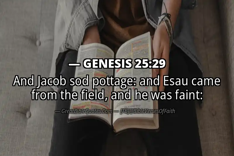 GENESIS 25:29 Verse