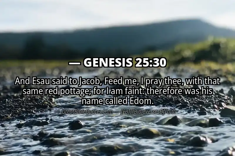 GENESIS 25:30 Verse