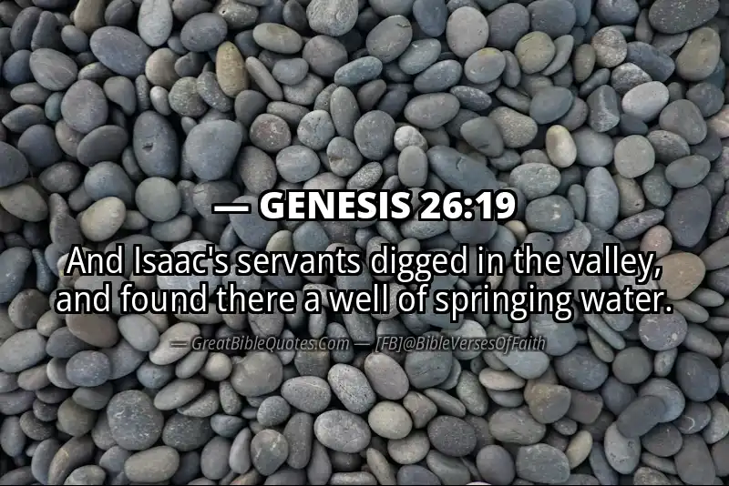 GENESIS 26:19 Verse