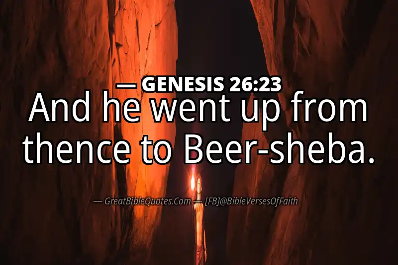 GENESIS 26:23 Verse
