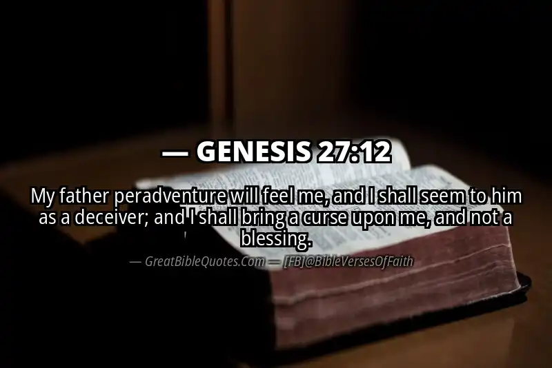 GENESIS 27:12 Verse