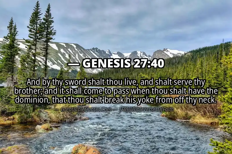 GENESIS 27:40 Verse