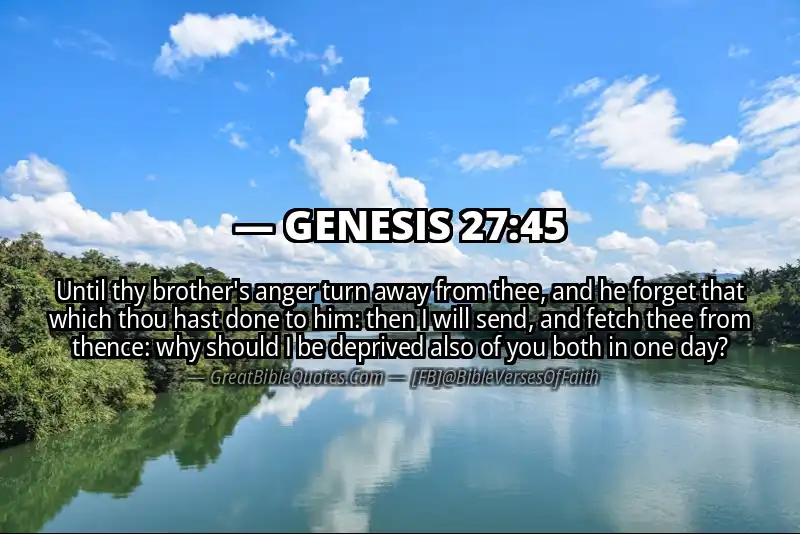 GENESIS 27:45 Verse