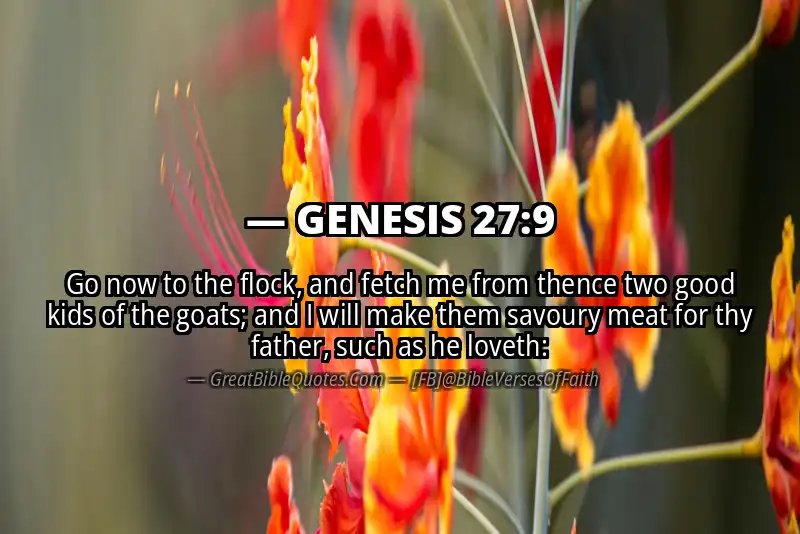 GENESIS 27:9 Verse