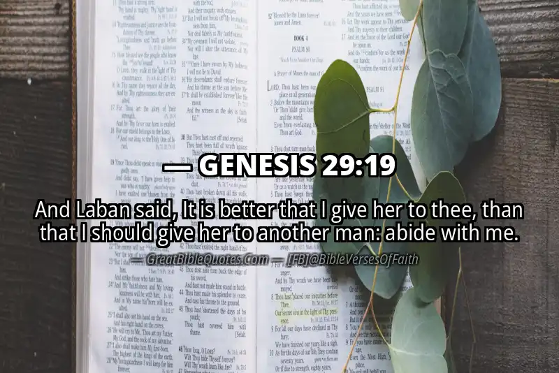 GENESIS 29:19 Verse