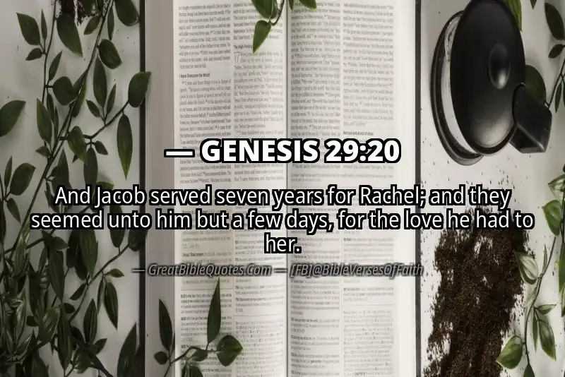 GENESIS 29:20 Verse