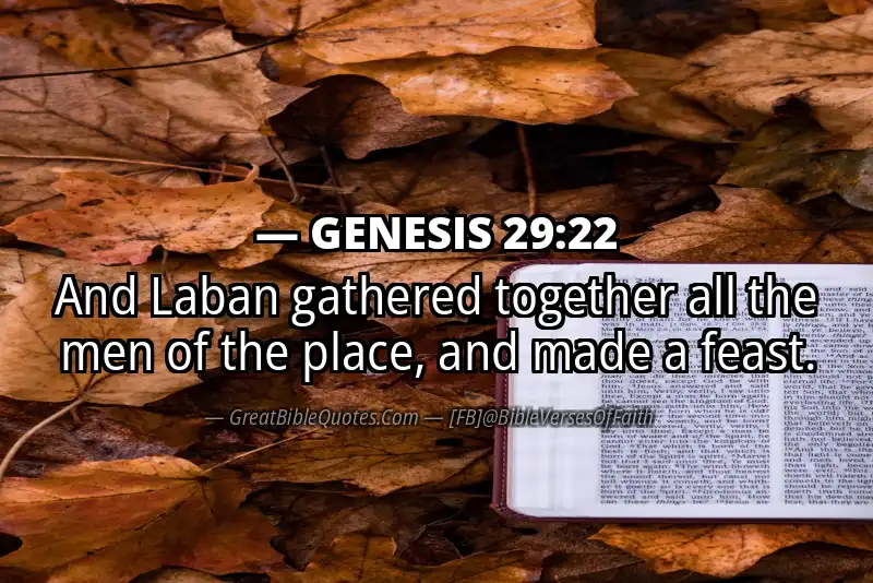 GENESIS 29:22 Verse