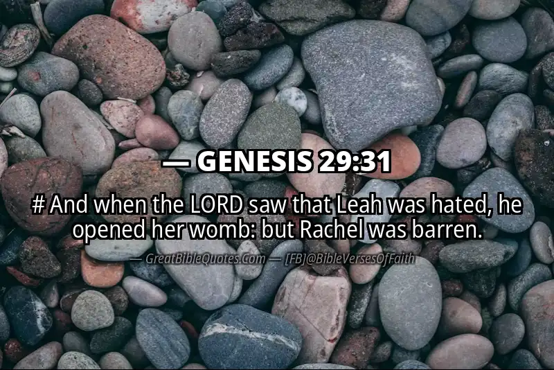 GENESIS 29:31 Verse
