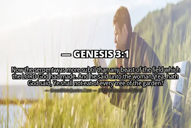 GENESIS 3:1 Verse Image