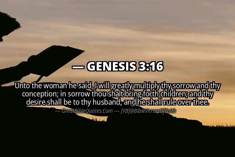 Bible verse: GENESIS 3:16 Image