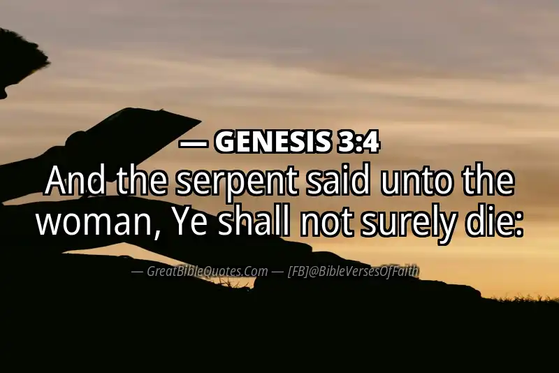GENESIS 3:4 Verse